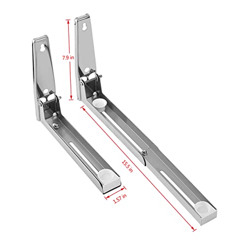 Stainless Steel Microwave Mount Bracket, Wall Shelf Microwave Oven Bracket Microwave Oven Wall Mounted Stand Holder Rack Bracket