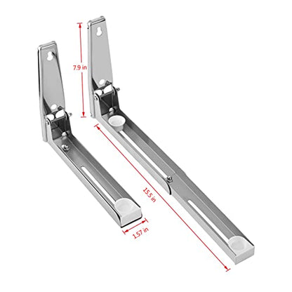 Stainless Steel Microwave Mount Bracket, Wall Shelf Microwave Oven Bracket Microwave Oven Wall Mounted Stand Holder Rack Bracket