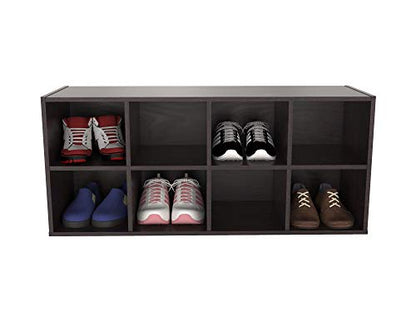 ClosetMaid 8-Cube Shoe Storage Organizer, Espresso