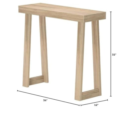 Plank+Beam Classic Console Table, 36 Inch, Blonde | Non-Toxic Finishes, Versatile Design, Elegant Details, Easy Assembly, Quick Setup, Solid Wood - color: Blonde, size: 36" Console Table