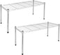 Simple Deluxe 1-Tier Shelving Unit, 29.92" W x 13.78" D x 14.96" H Steel Organizer Wire Rack, Chrome, 2 Pack - size: 1-Tier, 29.92"W x 13.78"D x 14.96"H, 2 Pack