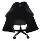 Black Fur: The Original Office Chair Blanket by SnuggleBack; Cozy Comfy Office Desk Chair Wrap Attaches for Hands-Free Warmth. Stay Warm In The Winter or Summer. (Black Faux Fur) - color: Black