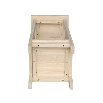 International Concepts Plant Stand, 30 inch, Unfinished - color: Unfinished, size: 12 inch W x 12 inch D x 30 inch H