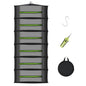 MEKOLIFE 6-Layer Herb Drying Rack with Collapsible Mesh Design | 23.62 Inch Hanging Drying Rack with Zipper and Garden Pruning Shears - Versatile Plant Drying Solution - size: 6 Layers