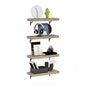 Furinno Tanna Floating Shelves for Wall Set of 4, 22-Inch Wall Shelf, Triple Thick Floating Mounted Shelf, for Bathroom, Home Office, Living Room, Natural - color: Natural