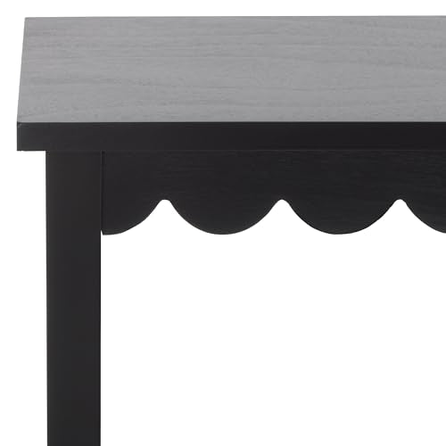 SAFAVIEH Home Collection Haven Matte Black 2 Lower Drawer Console Table for Entryway, Living Room, Foyer - color: Black