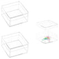 KissYou Acrylic Box Clear Display Box with Lid Jewelry Storage Container Party Decoration - size: 3.94 x 3.94 x 2.36 Inch