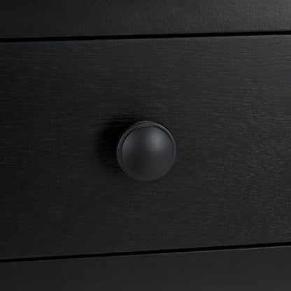 SAFAVIEH Home Collection Astaroth Matte Black 2-Drawer Computer Table Office Writing Desk - color: Matte Black