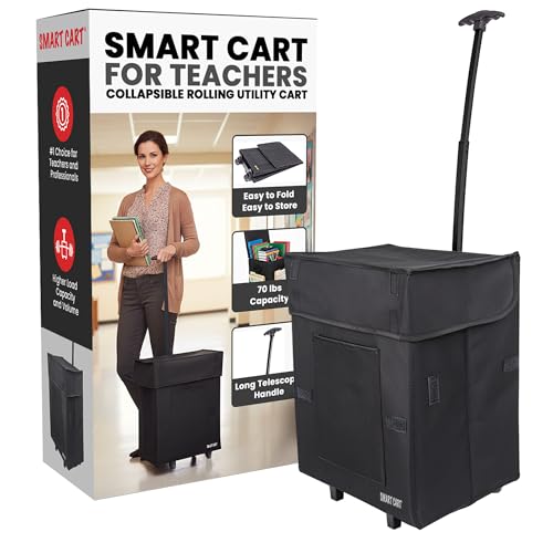 dbest products Smart Cart Rolling Multipurpose Collapsible Basket Scrapbooking Blackout - color: Blackout, size: Standard