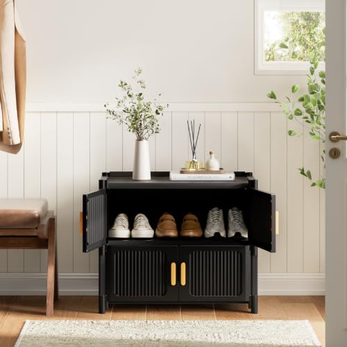 3-Tier Shoe Cabinet, 12-Pair Storage for Entryway | Adjustable Shelves, Waterproof PP, Easy To Clean - size: 3-Tier
