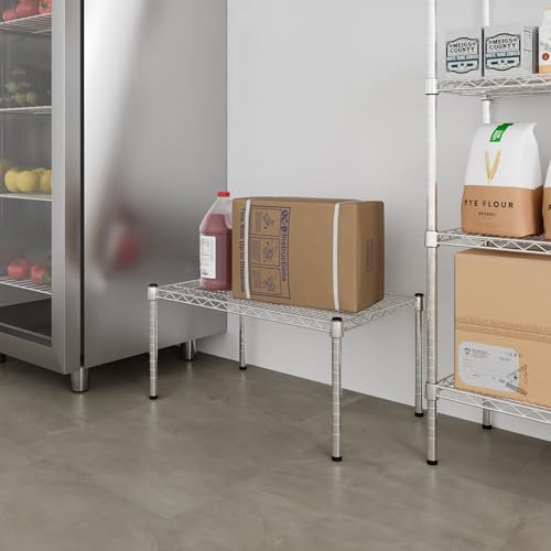 18" Deep x 30" Wide x 14" Height Wire Shelving Kit | 1-Tier | NSF Commercial Storage Rack Unit - size: 18" Deep x 30" Wide