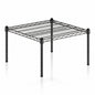 24" x 24" x 14" Black Epoxy Wire Storage Shelf, Dunnage Rack, Commercial 1 Tier Small Shelf - color: Black, size: 24"D x 24"W x 14"H