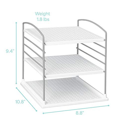 YouCopia UpSpace Adjustable Box Organizer for Foil Wrap and Kitchen Cabinet Storage, Original, White - size: Small Classic