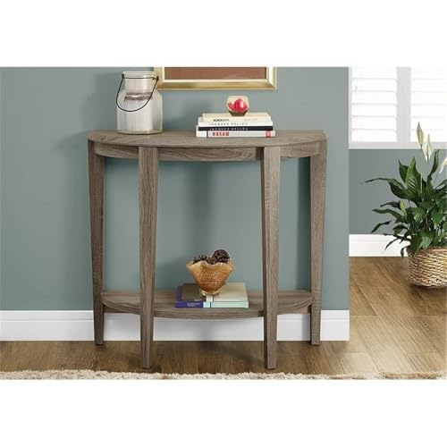 Monarch Specialties Console Table - Narrow Entry Table, 36” L (Dark Taupe) - color: Dark Taupe