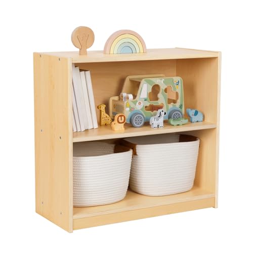 OOOK Montessori Shelf and Toy Storage, Compact Toddler Bookshelf for Small Space, Wooden Storage Cabinet Shelves and Kids Bookcase for Classroom, Kindergarten, Kids Room, Playroom. - size: Compact Toddler Bookshelf