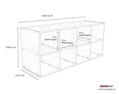 ClosetMaid 8-Cube Shoe Storage Organizer, Espresso