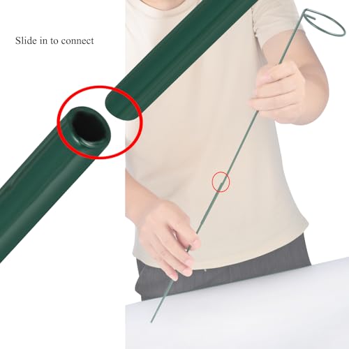 Plant Stake Support - 6 Pack Adjustable Height 16" or 30", Garden Support Stake Plant Cage Support Rings, Single Stem Plant Support Stakes, for Flowers Amaryllis Tomatoes Peony Lily Rose (30inch) - size: 30inch