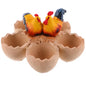 ibasenice Resin Flower Pot Eggshell Design Succulent Planter for Miniature Decorations Mini Potted Plants Home Office Table Decor Micro Landscape Bonsai Display 6.49 X 6.49 X 4.33 in