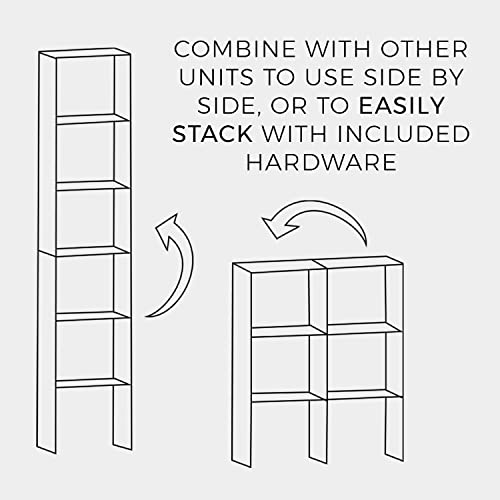 ClosetMaid 8953 Stackable Vertical Organizer, 31.5" H x 12.01" W x 11.61" D, White - color: White