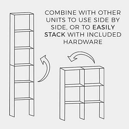 ClosetMaid 8953 Stackable Vertical Organizer, 31.5" H x 12.01" W x 11.61" D, White - color: White