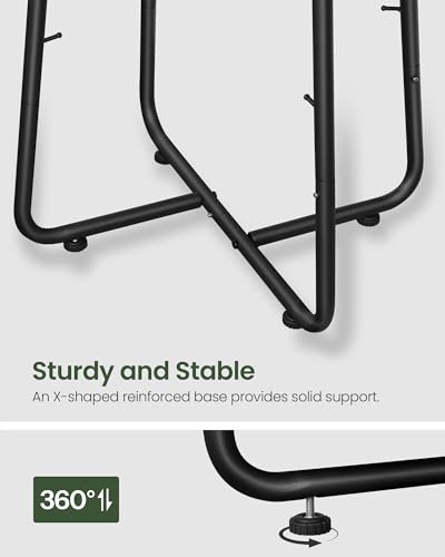 CHOEZON Nursery Side Table with Removable Fabric Basket, Small Side Table for Small Spaces, Nursery Nightstand for Couch, Bedroom, Living Room, Rustic Brown TBZ13BF - color: Rustic Brown + Black