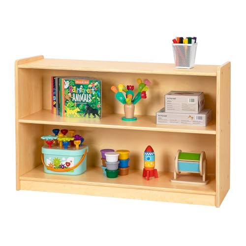 OOOK Montessori Shelf, Toy Organizers and Storage, 2-Tier Toddler Bookshelf Suitable for Classroom, Kindergarten, Kids Room, Playroom and Daycare Center - size: Montessori 2-Tier Toddler Bookshelf
