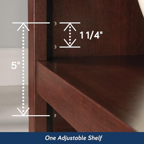 Sauder Miscellaneous Storage 2-Shelf Bookcase/ book shelf, Select Cherry finish - color: Select Cherry Finish
