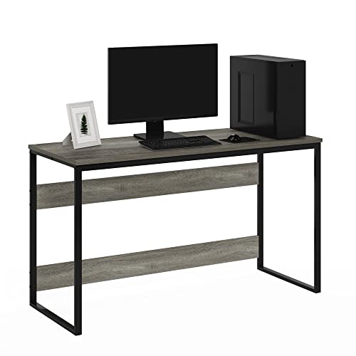 Furinno Moretti Modern Lifestyle Enhanced Study Desk 52 Inch, 52-Inch, French Oak Grey - color: French Oak Grey, size: 52 inches