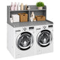 Royxen Laundry Countertop with 20“ Shelf Universal Fit, Washer and Dryer Countertop with Storage Space, Gray - color: Gray