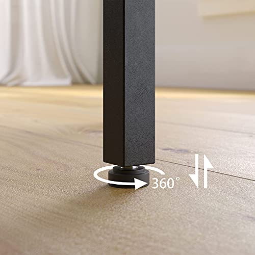 HOOBRO Bar Table and Chairs Set, 47.2” Rectangular Pub Table with 2 Stools for Small Space, 3-Piece Breakfast stools Set, Sturdy Metal Frame, Easy to Assemble, Rustic Brown BF52BT01 - color: Rustic Brown + Black