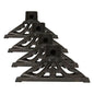 TIKI Cast Iron Torch Stand – Heavy-Duty, Freestanding & Weather-Resistant Torch Base for Patio, Garden, Deck & Backyard – Fits Torch Poles 0.75" to 1.25" – 9" x 9", Black (Pack of 4) - size: 1 Count (Pack of 4)