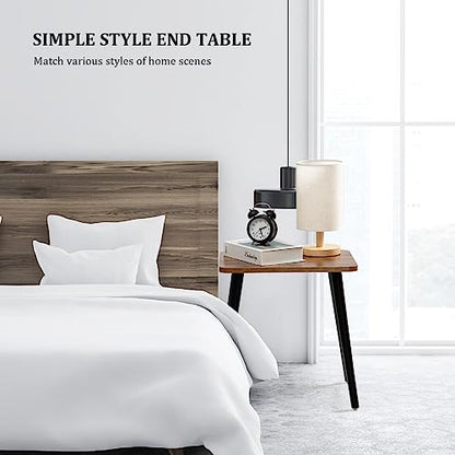 FORAOFUR Side Table, Rectangular Wooden Small End Table, Small Accent Table for Living Room, Bedroom and Balcony, Modern Side Tables for Spaces Home Decor, Easy Assembly | Wooden legs with modern rectangular design, fits living/bedroom, compact, quick ass