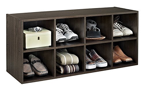 ClosetMaid 8-Cube Shoe Storage Organizer, Espresso