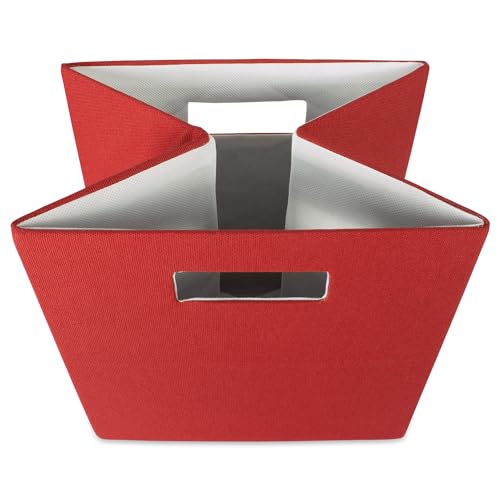 DII Poly-Cube Storage Collection Hard Sided, Collapsible Solid, Large, Rust - color: Rust, size: Large Square, 13x13x13"