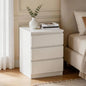 Nightstand with Drawers, Bedside Table with Drawers, Sofa Side Table Storage Cabinet, Night Stand for Bedroom Living Room (1, 3 Drawers White, 19.7" W×15.6" D×26.57" H) - color: 3 Drawers White