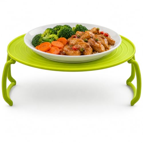Microwave Multipurpose 4 in 1 Tray Stand Rack Splatter Guard Carry Tray Stacking Shelf (1, Green) - color: Green
