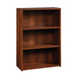 Sauder Beginnings 3-Shelf Bookcase, Bookshelf with Adjustable Storage Shelves, in Brook Cherry finish - color: Brook Cherry