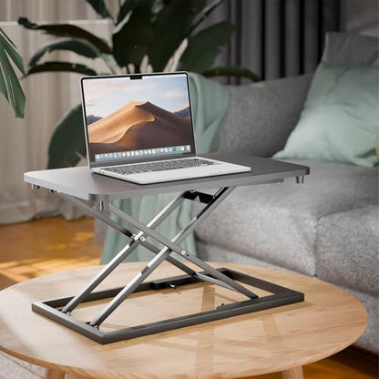 Standing Desk Converter Height Adjustable, Sit to Stand up Desk Riser Computer Workstation use in Laptop and Single Monitor Ergonomic Desktop Workstation for Home Office - Black - size: Black