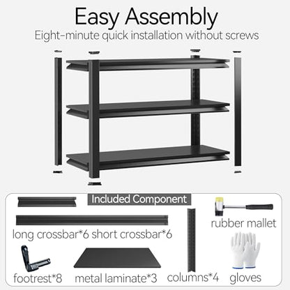 32"H x32"W Bakers Rack, 3-Tier Adjustable Kitchen Storage Rack, Highly Stable Metal Microwave Stand with Storage, 400lbs Per Tier Corner Display Shelf, Suitable for Kitchen Pantry Dinning Room, Black - size: 3T-32"H*32"W*14"D