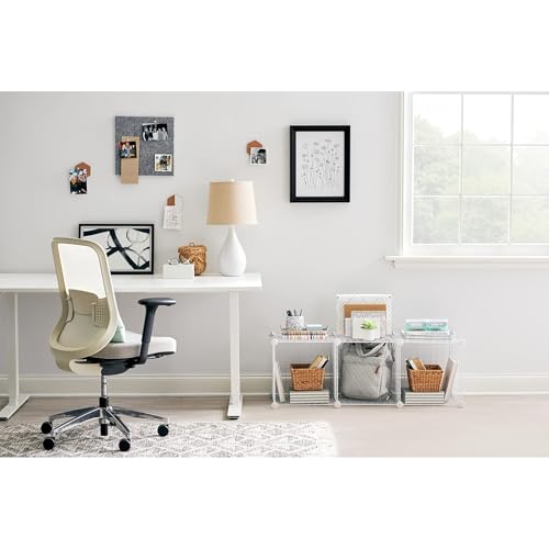 Rubbermaid 3 Piece Storage Wire Stackable Cube Set Easy Assemble White for Closet/Bookshelf/Toys Multi-Use Home Organizer - style: Storage Cubes