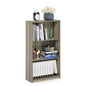 Furinno BASIC Book Shelf, 3-Tier Modern Bookshelf, Bookcase with Open Shelves, 9.3 x 21.8 x 39.5, for Living Room, Bedroom, Home Office, Sonoma Oak - color: Sonoma Oak, size: 3-Tier