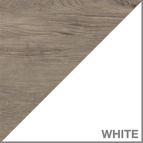 Bush Furniture Mayfield 6 Cube Bookcase in Pure White and Shiplap Gray | Storage for Home Office Workspace