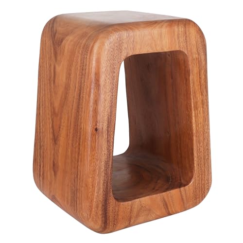 Rutledge & King Wooden End Table - Unique Wooden Side Table - Mid Century Side Table - Saur Wood Decor - Small Accent Table - Mid Century Modern - color: Natural, style: Mazelle