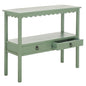 SAFAVIEH Home Collection Haven Sage Lower 2 Lower Drawer Console Table for Entryway, Living Room, Foyer - color: Sage