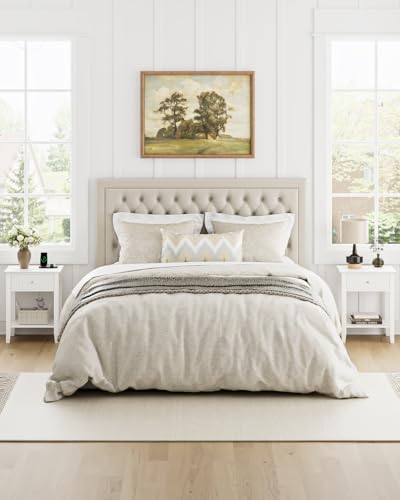 Fluted Nightstand, Farmhouse Night Stand with 1 Drawers, Mid Century Modern Side Accent Table,Bedside End Table for Bedroom, Living Room, White - color: White, size: 1 Drawer