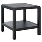 SAFAVIEH Home Collection Omara Black 1-Shelf Square Accent Side Table - color: Black