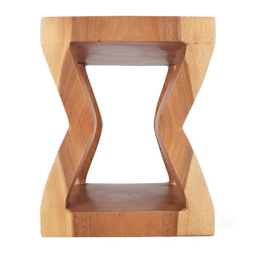 Rutledge & King Wooden End Table - Unique Wooden Side Table - Mid Century Side Table - Saur Wood Decor - Small Accent Table - Mid Century Modern - color: Natural, style: Barnett