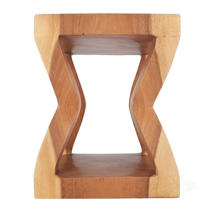 Rutledge & King Wooden End Table - Unique Wooden Side Table - Mid Century Side Table - Saur Wood Decor - Small Accent Table - Mid Century Modern - color: Natural, style: Barnett