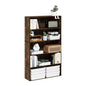 Furinno PASIR Book Shelf, 5-Tier Bookshelf, Bookcase with Open Shelf, 9.4 x 31.5 x 52.7, for Living Room, Bedroom, Home Office, Amber Pine - color: Amber Pine, size: 5-Tier