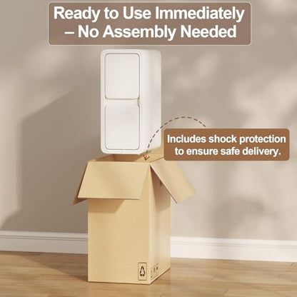 AQIMUELE Narrow Nightstand - Narrow Bedside Table with Drawers, Wood Small Nightstand with Leather Surface for Bedroom, White - 7.9" W - color: White (2 Drawers), size: 7.9"W